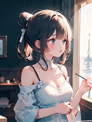 按摩器与沙画舞台：光影与机械的交响曲